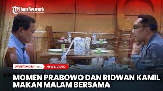 Momen Prabowo dan Ridwan Kamil Makan Malam Bersama, Apa yang Dibahas?