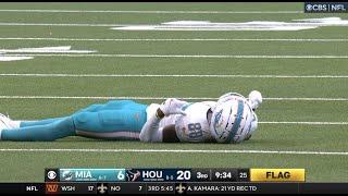 Grant DuBose KNOCKED OUT after BIG HIT | 2024 Dolphins vs Texans