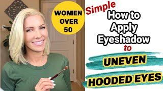 How to Apply Eyeshadow to Uneven Hooded Eyes | Women Over 50