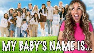 Telling MY FAMILY of 18 my BABY'S NAME!