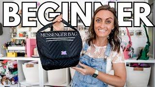 A BEGINNER Messenger Bag Pattern  Easy To Sew Quilted Nylon Messenger Bag From Kandou Patterns