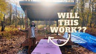 Converting Firewood Shelter into Tiny Cabin to Survive Winter - Foundation┃EP9┃Alone Off Grid Alaska