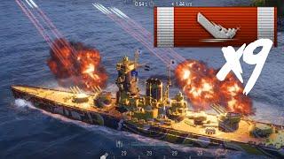 YAMATO Prototype HIZEN takes out most of the enemy Ships