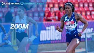 Elaine Thompson cruises to victory in the women's 200m in Gateshead - Wanda Diamond League 2021