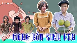 Chuyện mang bầu sinh con | Phim Hài Thị Hến | Olinhli