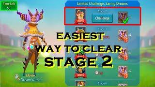 Lords Mobile Eloise Dream witch limited challenge stage 2 | Easiest Way