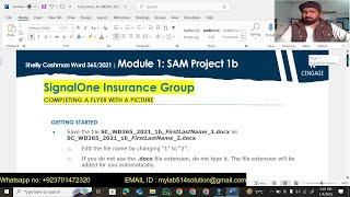 Word Module 1: SAM Project 1b Signal One Insurance Group | Signal One Insurance Group