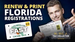 Renew & Print Florida Vehicle Registrations FAST!