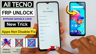 All Tecno Android 12 FRP Bypass | No Activity Launcher | No Xshare || Tecno Google Account Bypass