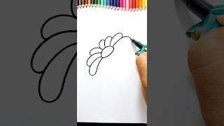 Daisy Flower Drawing, #drawing, #flowers, #shorts, #viral..