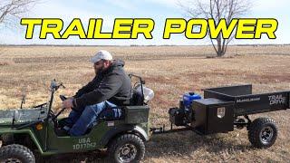 Adding a 440cc Duromax Trailer to a Mini Jeep!