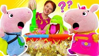 Spielzeug Video für Kinder mit Irene und Peppa Wutz | Plüpa Plüsch Paradies. Der magische Zoo.