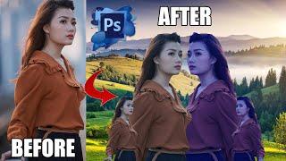 How to Remove Background in Photoshop and Add New Background || The Edit Room