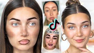 TRYING TIKTOK SEMI PERMANENT MAKEUP HACKS... *LASTS 3 DAYS*