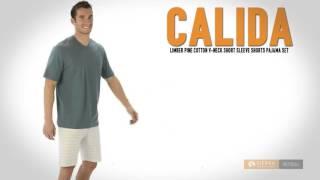 Calida Limber Pine Cotton Pajamas - V-Neck, Short Sleeve (For Men)