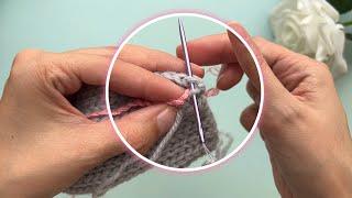  Detailed, Step-by-Step! My Signature Perfect Seam in Crochet Ribbing! Crochet Like Knitting