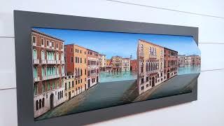 Patrick Hughes, 'Around Venice, 2022'