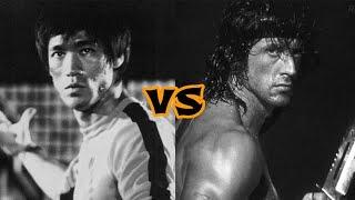 BRUCE LEE vs JOHN RAMBO (Sylvester Stallone) - Edit