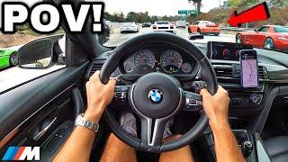 Hunting Supercar Owners In A Straight Piped BMW M4 F82! [LOUD EXHAUST POV]