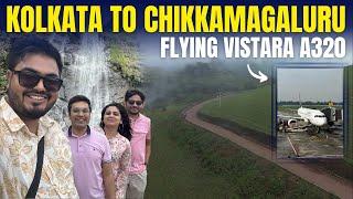 Flying VISTARA to WESTERN Ghats | Chikkamagaluru Trip with Family | Hebbe Falls, Mullayanagiri Peak