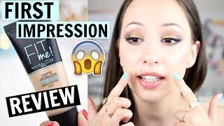 Fit Me Matte and Poreless foundation by Maybelline | First Impression, Review & Wear Test