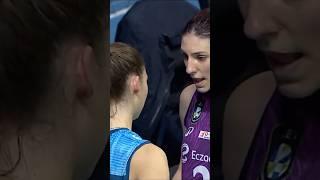  Hena Kurtagic and  Tijana Boskovic chats after Eczacıbaşı - Milano match  #volleyball