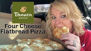 Panera Bread NEW Four Cheese Flatbread Pizza Review