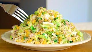 I eat this salad day and night and lose weight! -30 kg per month! Belly fat melts away!