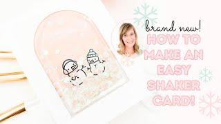 Brand New Craft Supplies!  How To Make An Easy Shaker Card!