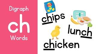 Digraph ch Words | Learn to Read with Phonics