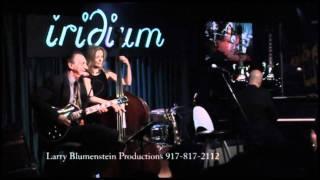 Mary Huang introduces Lou Pallo at the Iridium Jazz Club