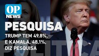 Eleições EUA: Trump tem 49,8%, e Kamala, 48,1%, diz pesquisa Atlas/Intel l O POVO NEWS