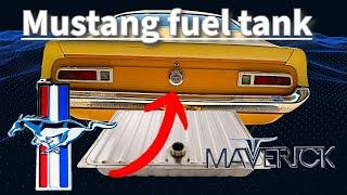 Replacing my 1972 Ford Maverick fuel tank with a early Mustang tank / Fuel system install