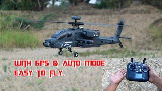 Beginner-Friendly RC Helicopter with GPS & Auto Mode: Easy to Fly & Fun!