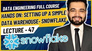 Hands on: Setting up a Simple Snowflake Data Warehouse | Data Engineer Full Course | Lecture 47