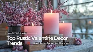 Timeless Blush Decor Ideas: Winter Elegance Meets Rustic Valentine Charm