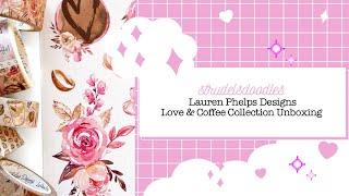 Lauren Phelps Designs Love & Coffee Collection Unboxing | Planner Boss Collective Sale