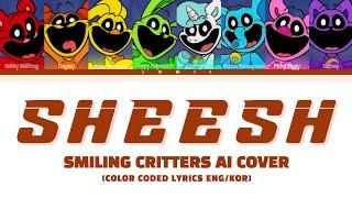 [AI Cover] Smiling Critters - 'SHEESH' (Color Coded Lyrics Korean/English)