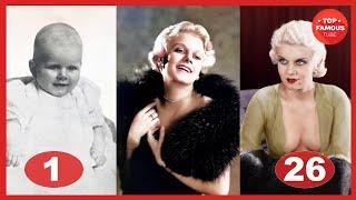 Jean Harlow ⭐ Transformation From 1 To 26 Years Old