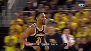 Zak Irvin Steal-Away Dunk vs. Illinois