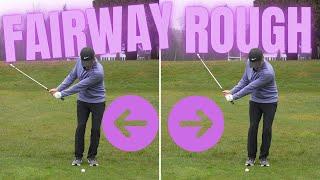 La différence technique entre un coup dans le fairway et dans le rough.