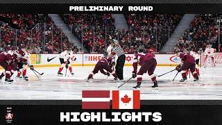 Highlights: Latvia vs Canada | 2025 #WorldJuniors