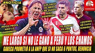 GARECA PROMETE GANARLE A PERÚ Y VENEZUELA! sino RENUNCIARÁ y pedirá PERDÓN a VIDAL