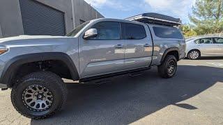 2020 Toyota Tacoma Overland Build - Prinsu Top Rack and Roof Top Tent on Camper Shell