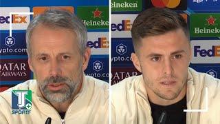 Marco Rose und Christoph Baumgartner sprechen über das Spiel zwischen RB Leipzig und Celtic