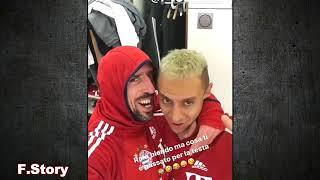 Franck Ribery doing funny things with Bayern Munich Players