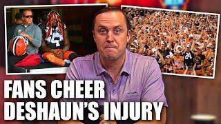 Browns Fans CHEER Deshaun Watson's Season ENDING?! | OutKick Hot Mic