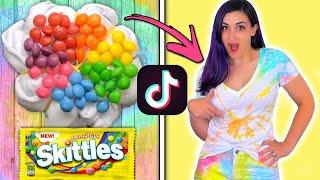 Testing VIRAL TikTok TIE DYE Food Hacks to See if They Actually Work