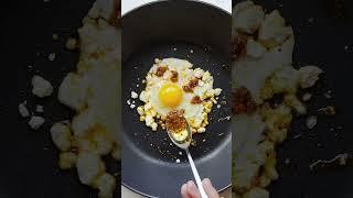 Viral Crispy Feta Fried Egg with Pickled Onions #food #delicious #quickrecipes #foodlover