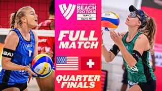 Hughes/Cheng  vs. Huberli/Brunner| Quarter Final - Doha - Elite 16 | Beach Pro Tour - Full Match